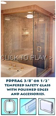 frameless shower glass