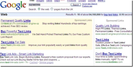 google link directory sales page